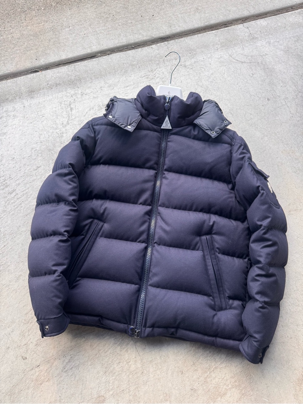 Moncler Navy Quilted Puffer Jacket